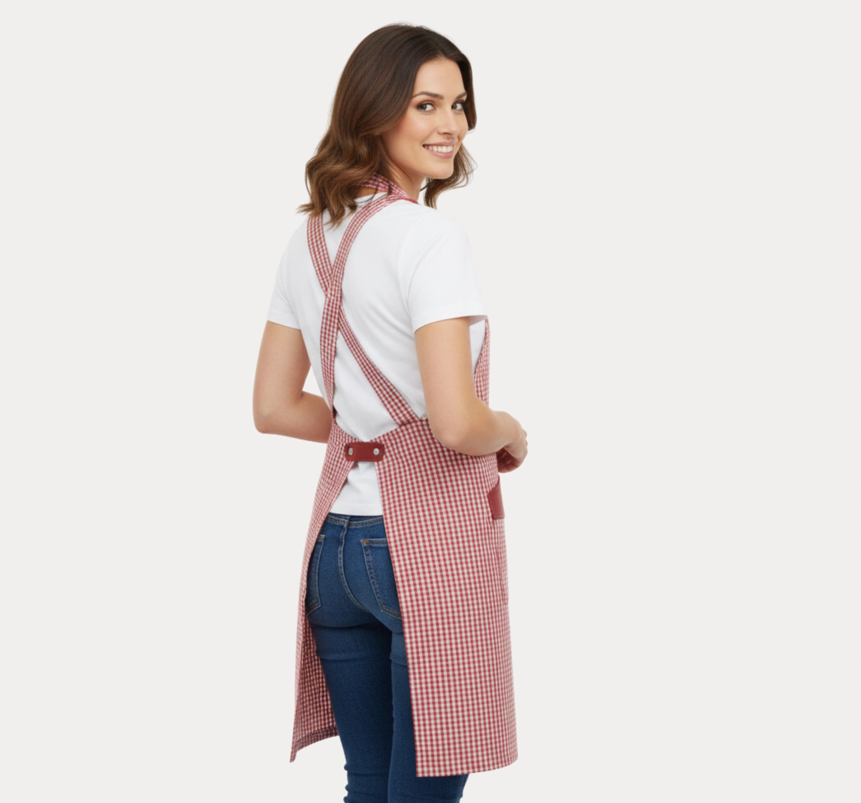 Blush Red Apron