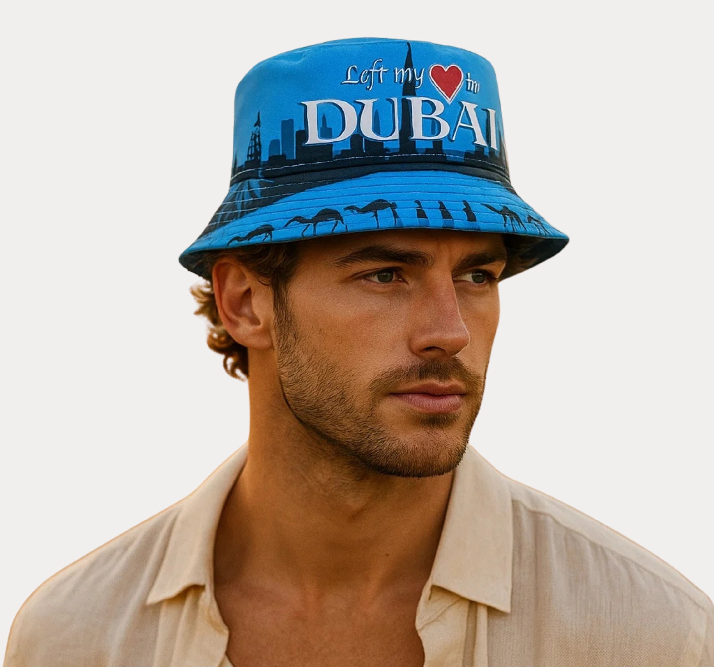Dubai Coastal Bucket Hat(Blue)