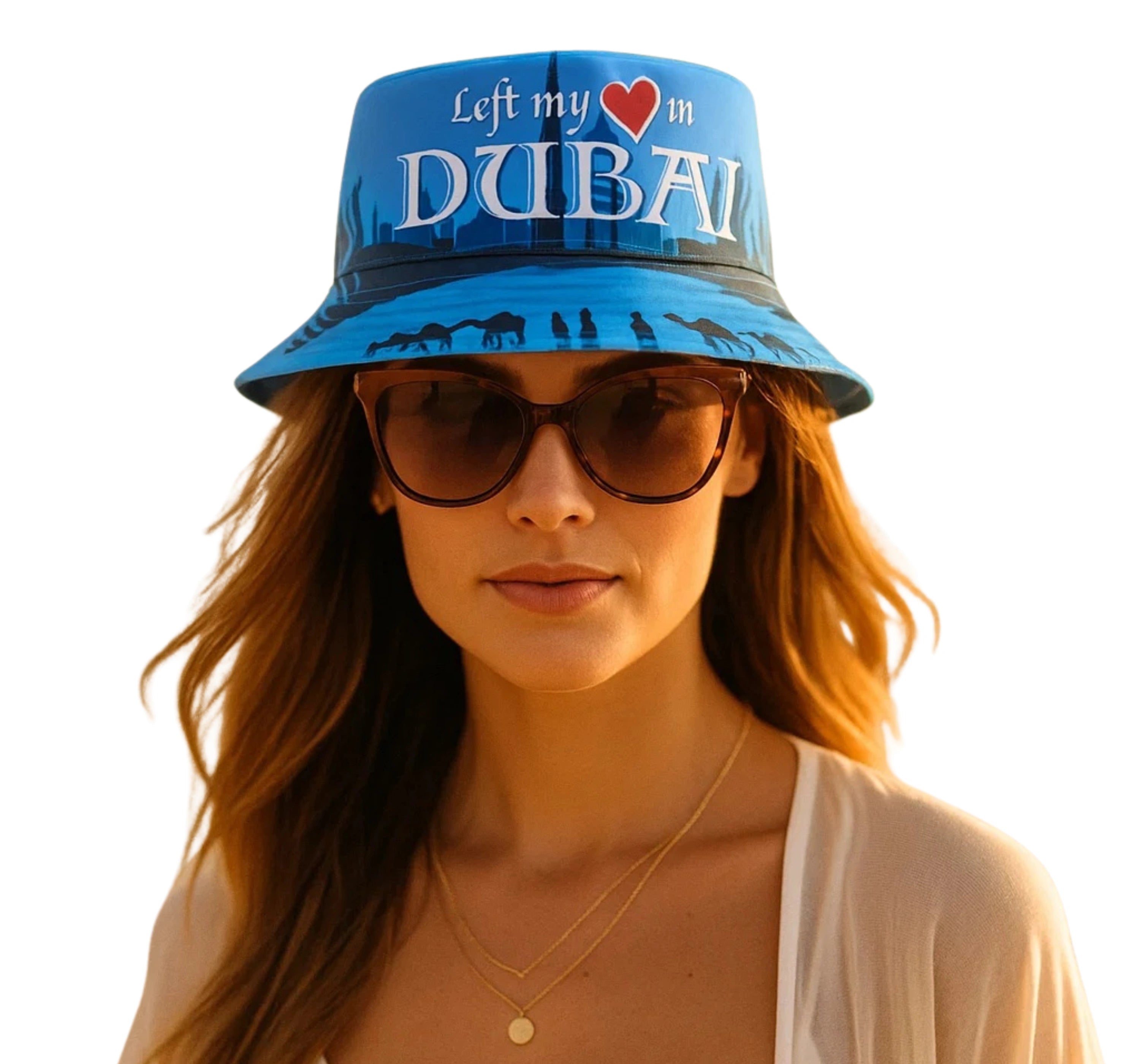 Dubai Coastal Bucket Hat(Blue)