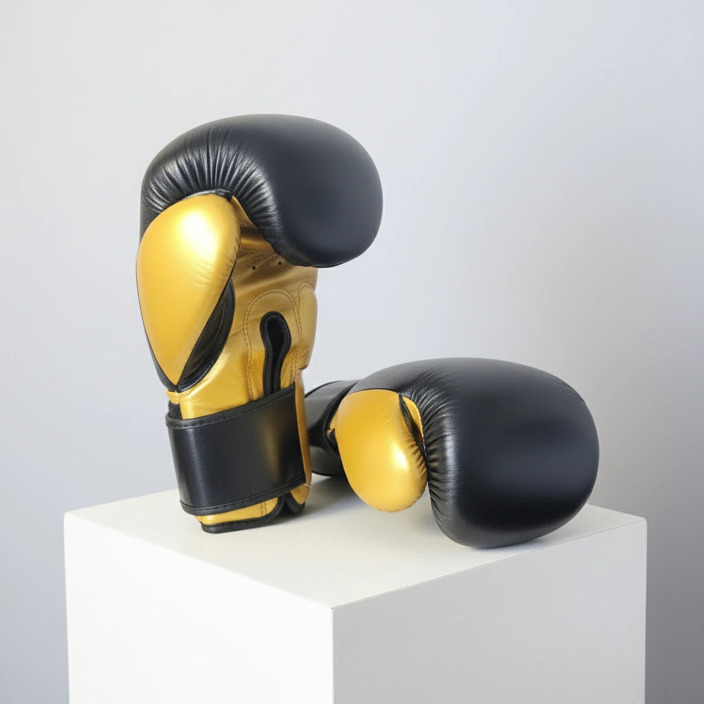 Hero Black & Gold Boxing Gloves