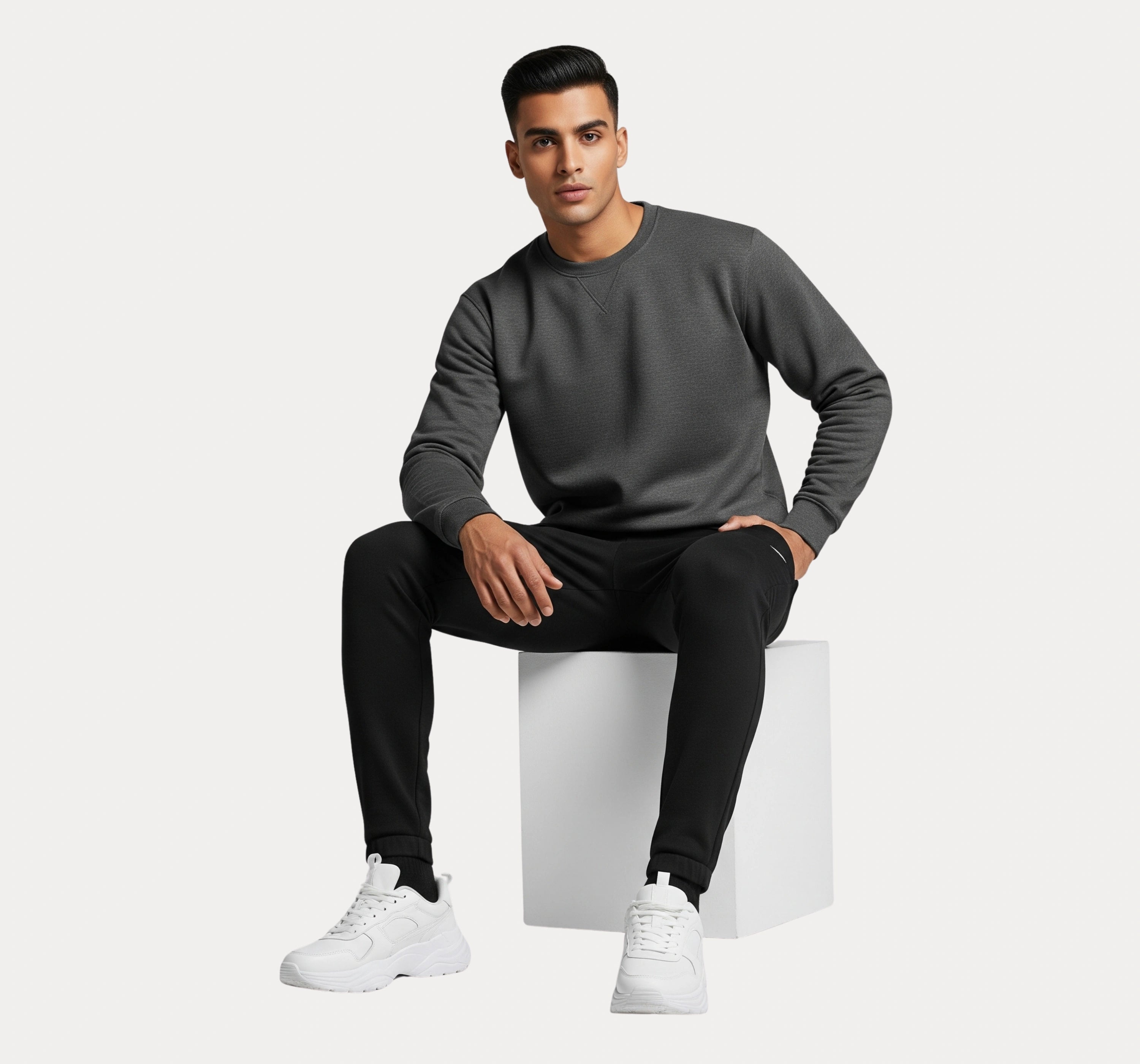 Men's Dark Gray Sweatshirt