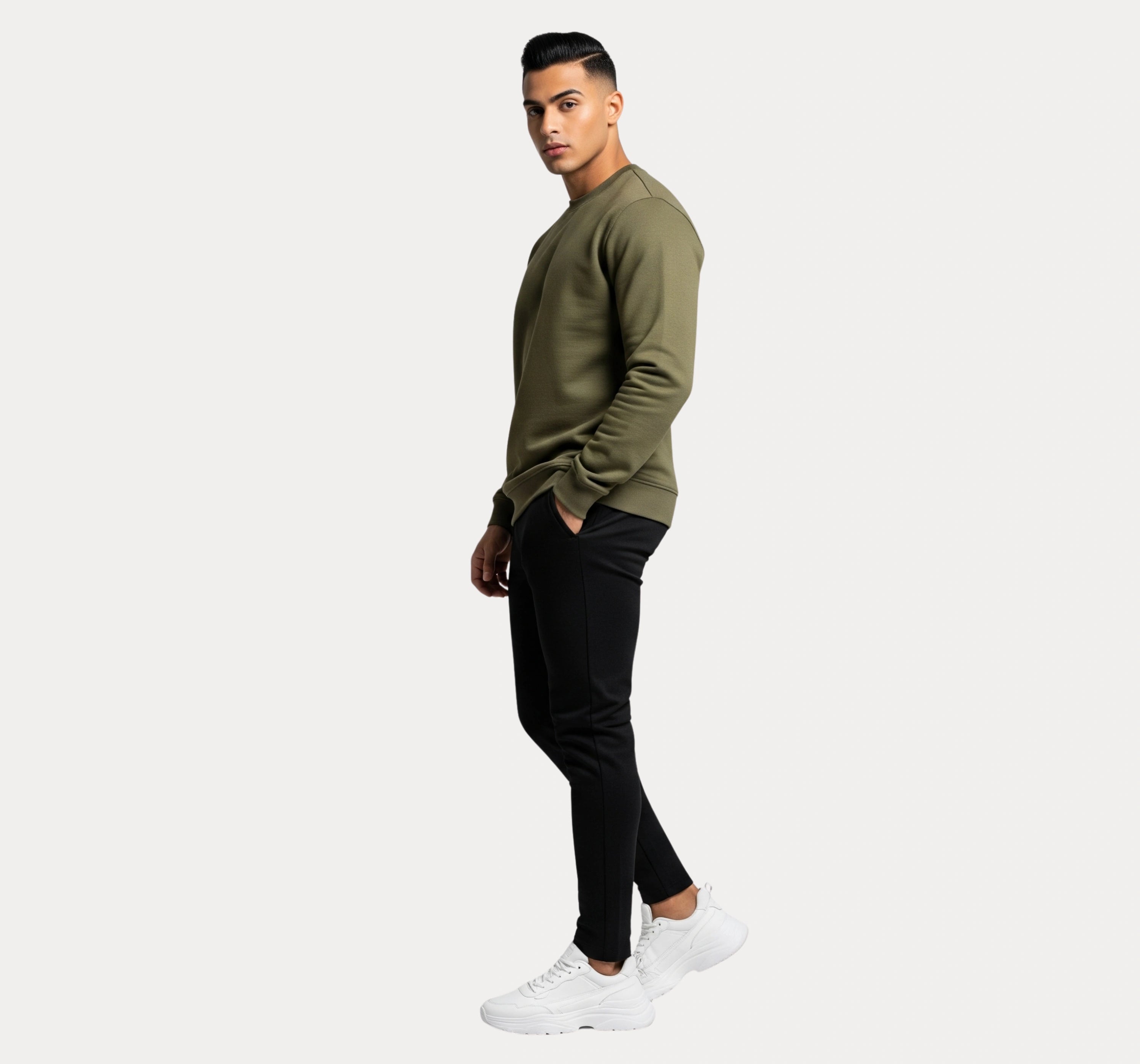 Men's Olive Green Sweatshirt