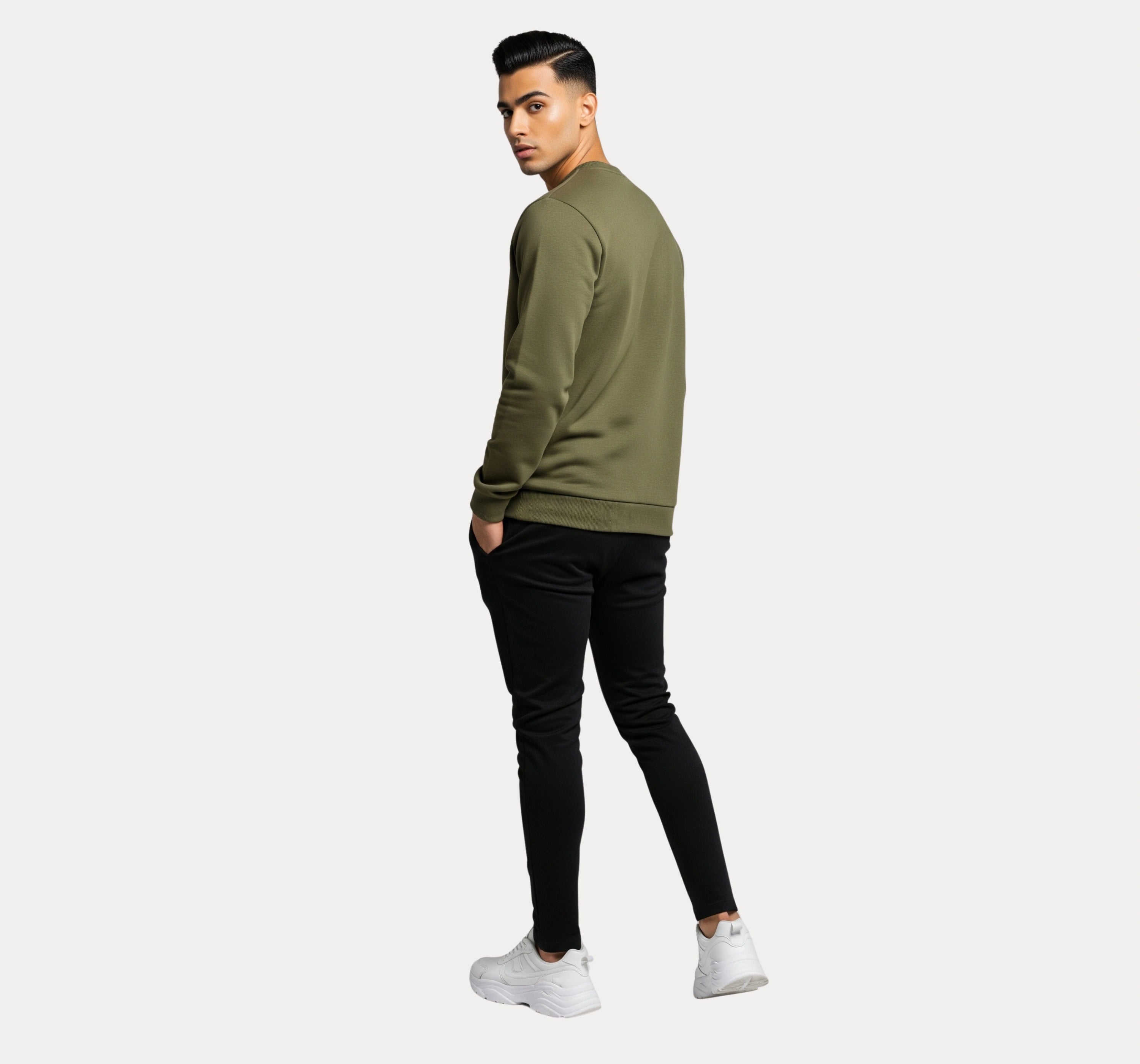 Men's Olive Green Sweatshirt