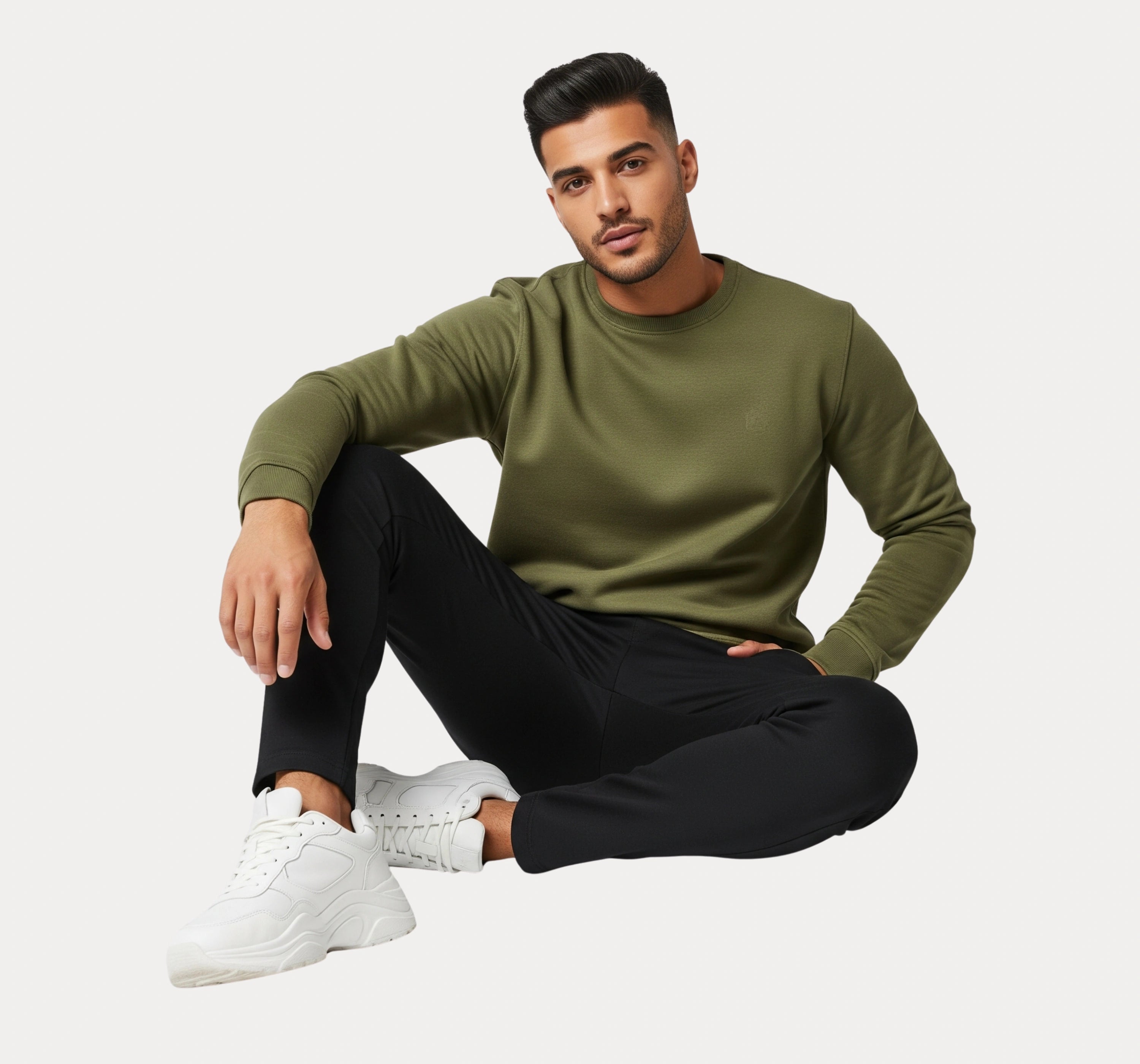 Men's Olive Green Sweatshirt