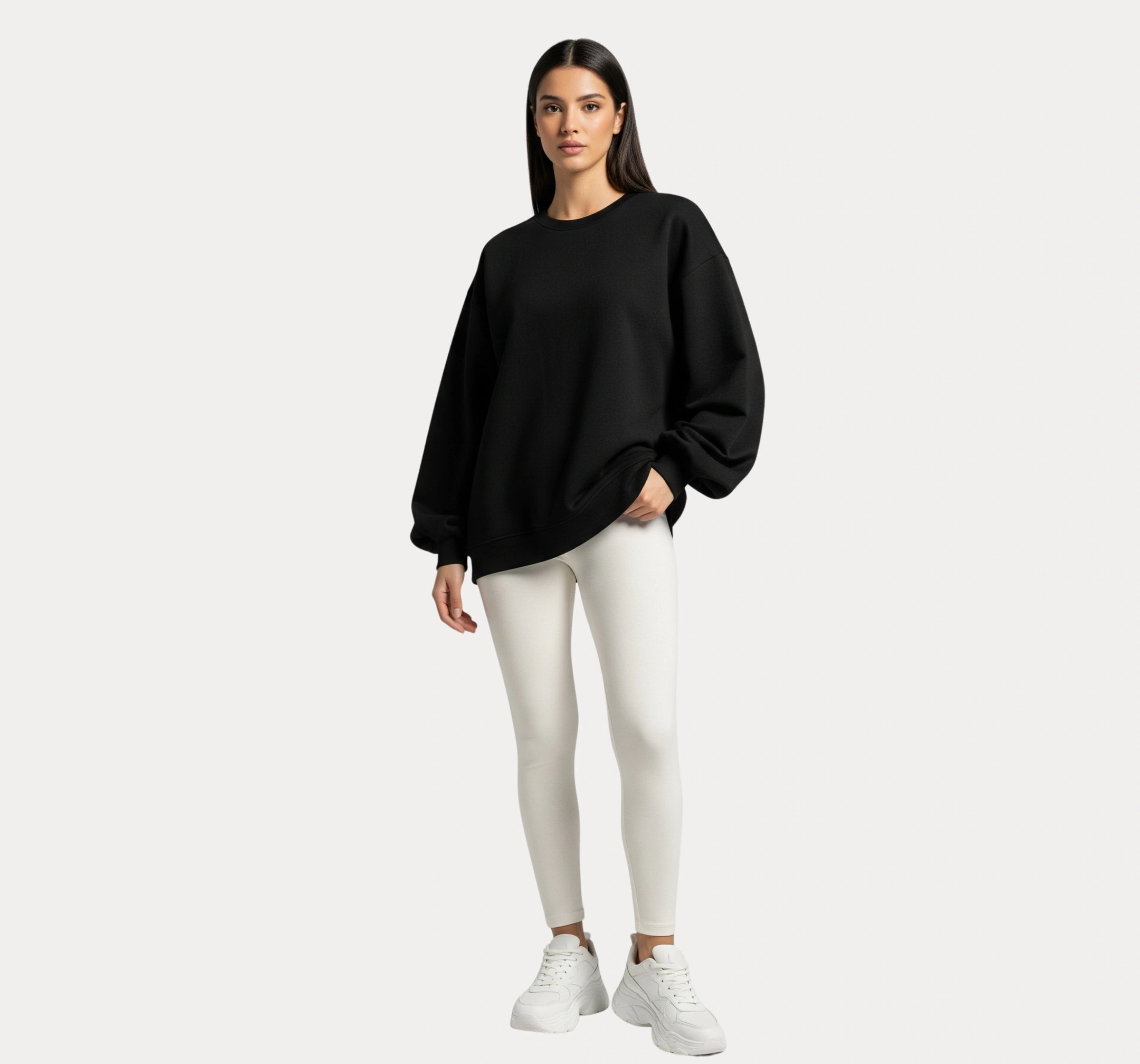Oversized Black Sweatshirt