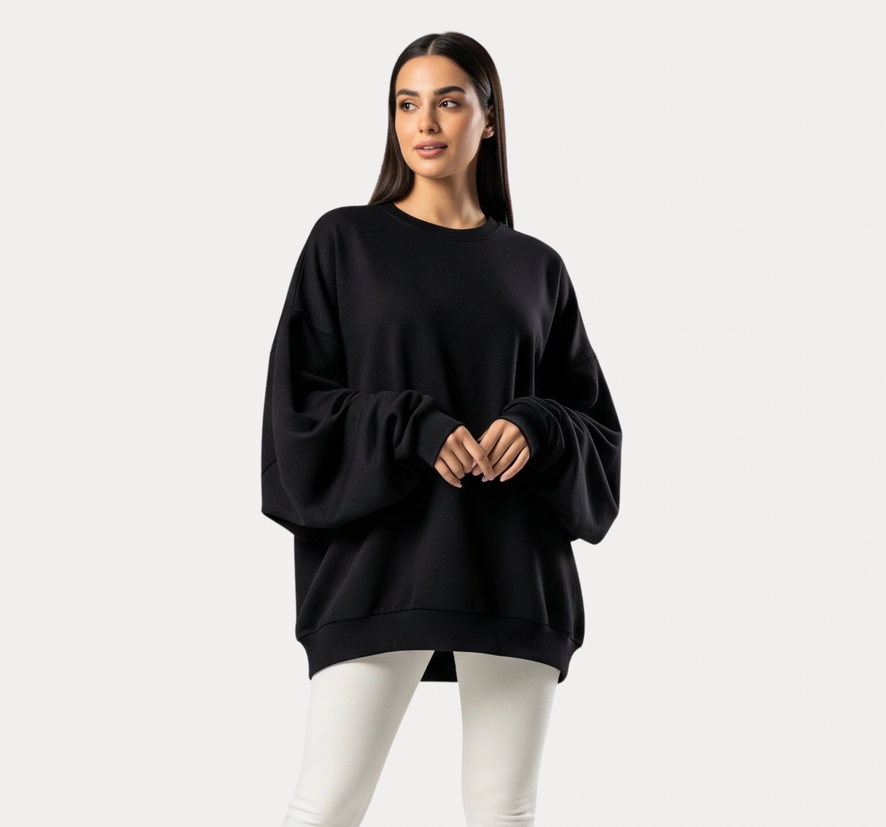 Oversized Black Sweatshirt