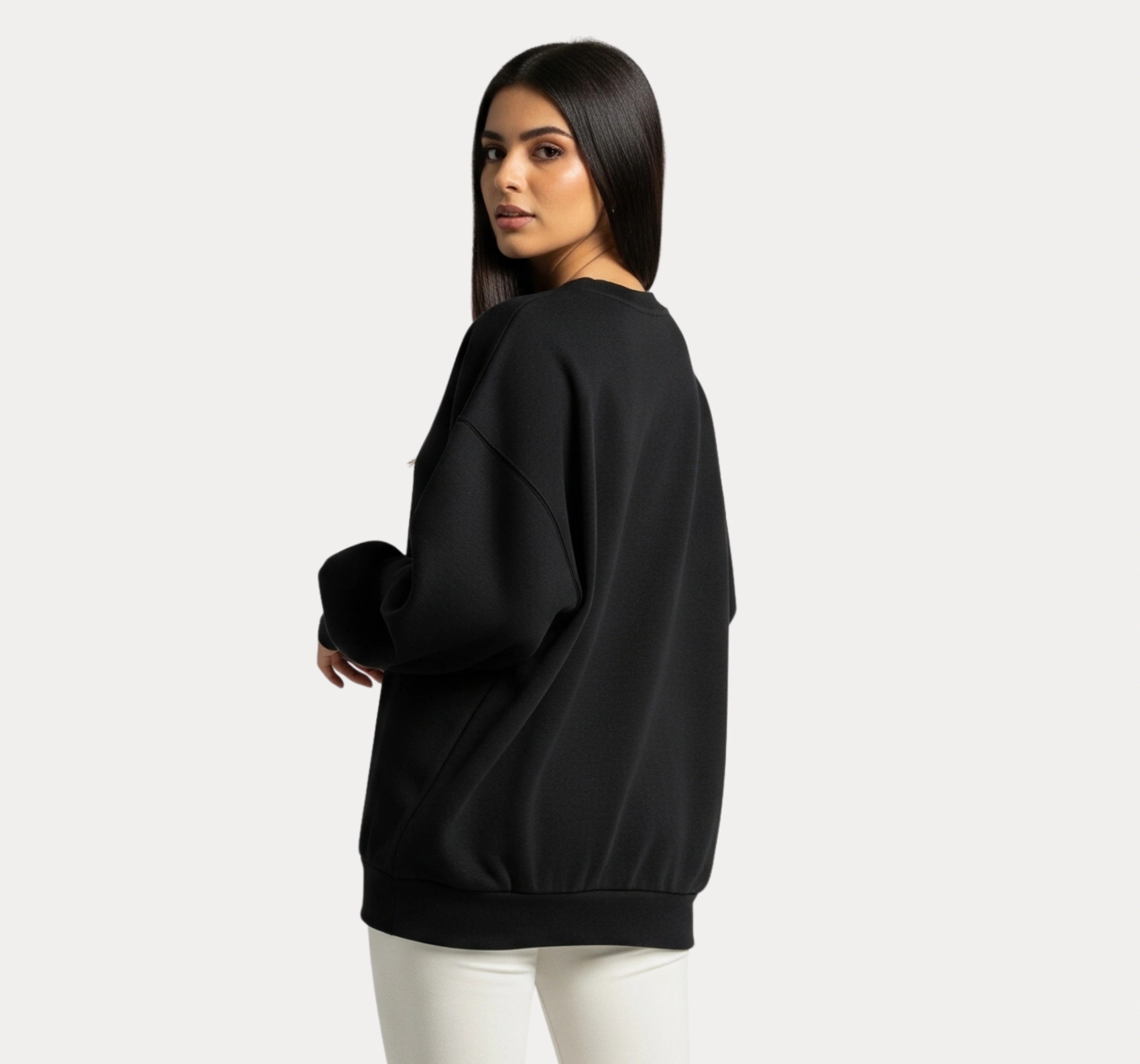 Oversized Black Sweatshirt