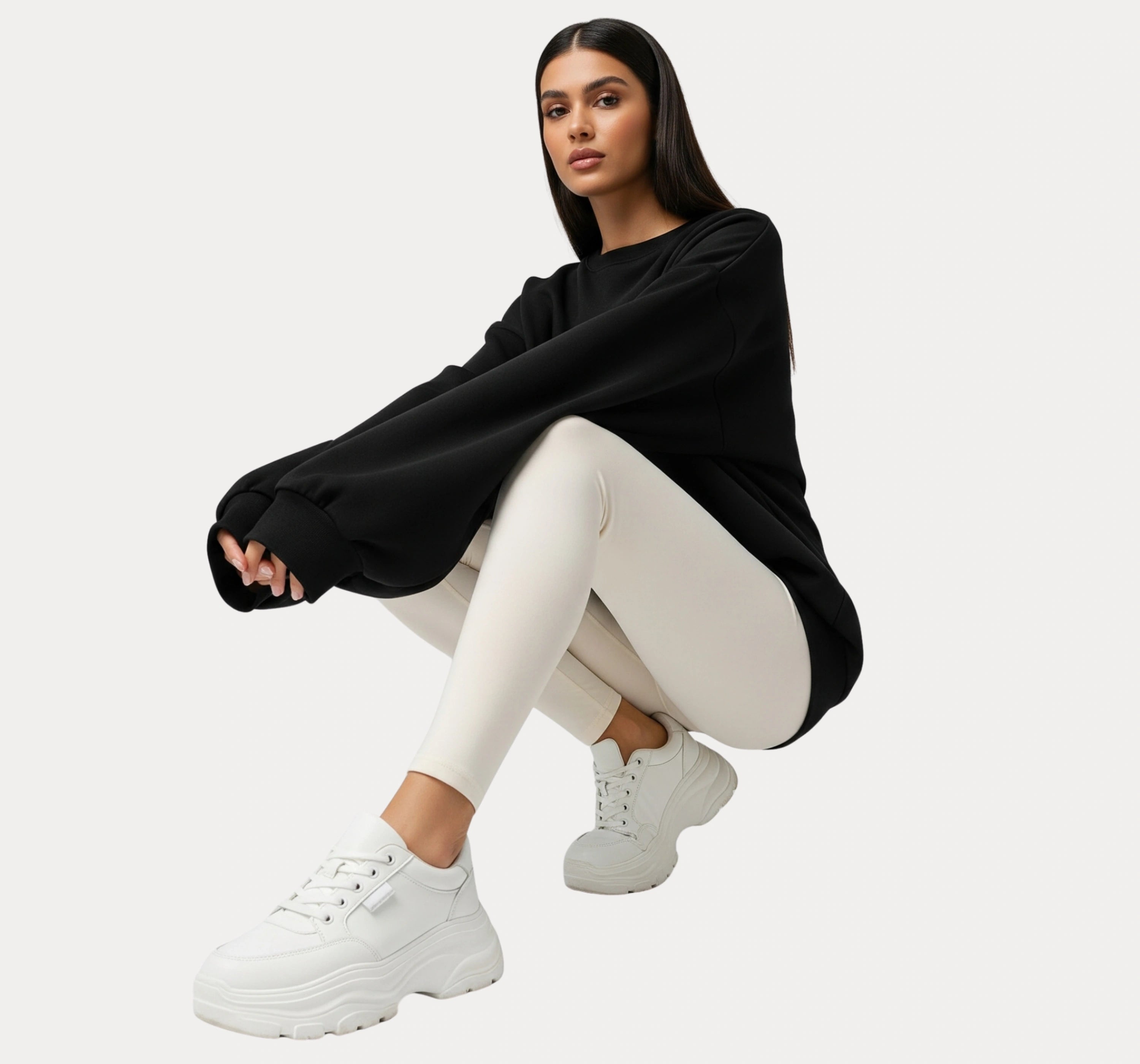 Oversized Black Sweatshirt