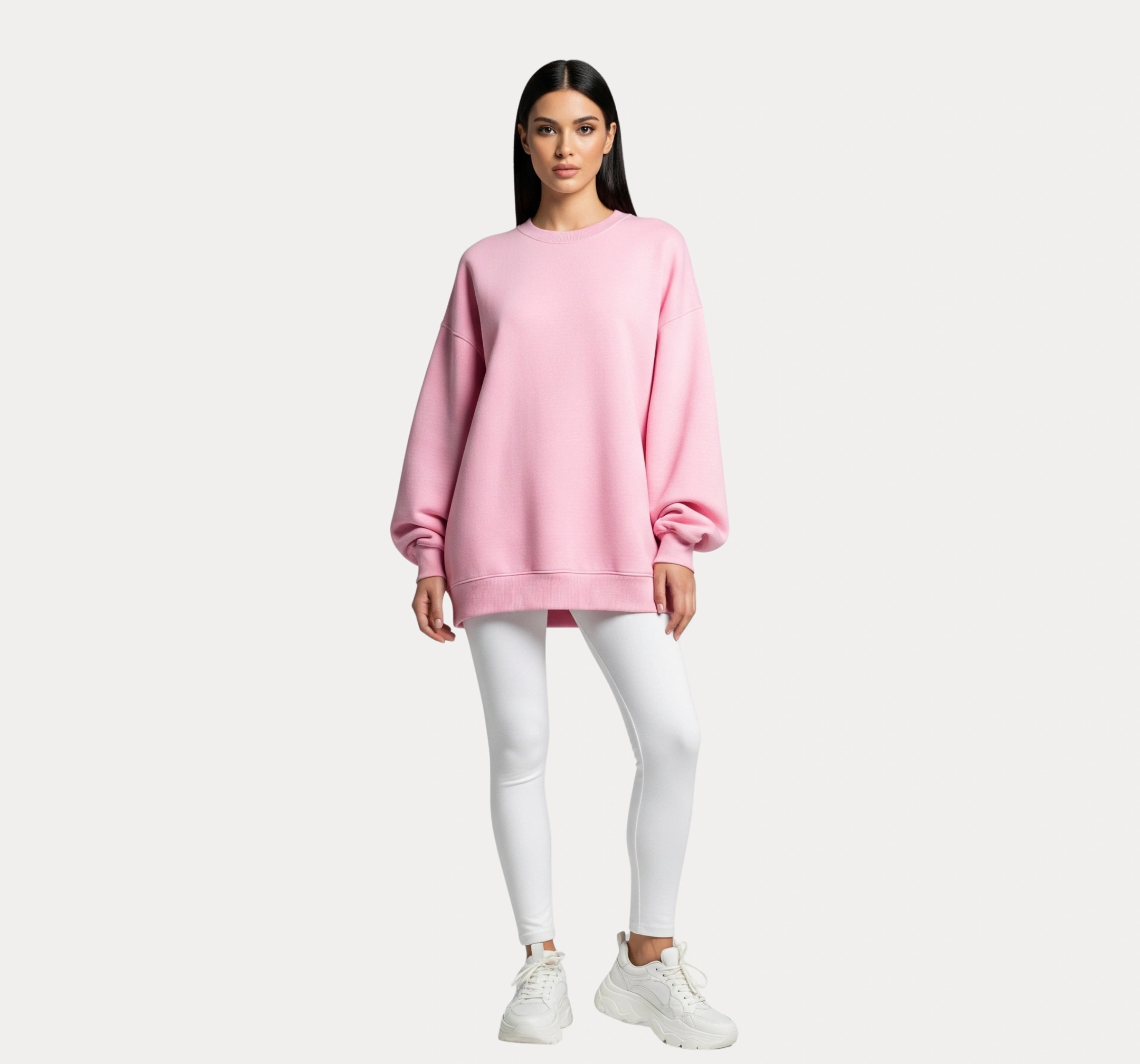 Oversized Pink Sweatshirt