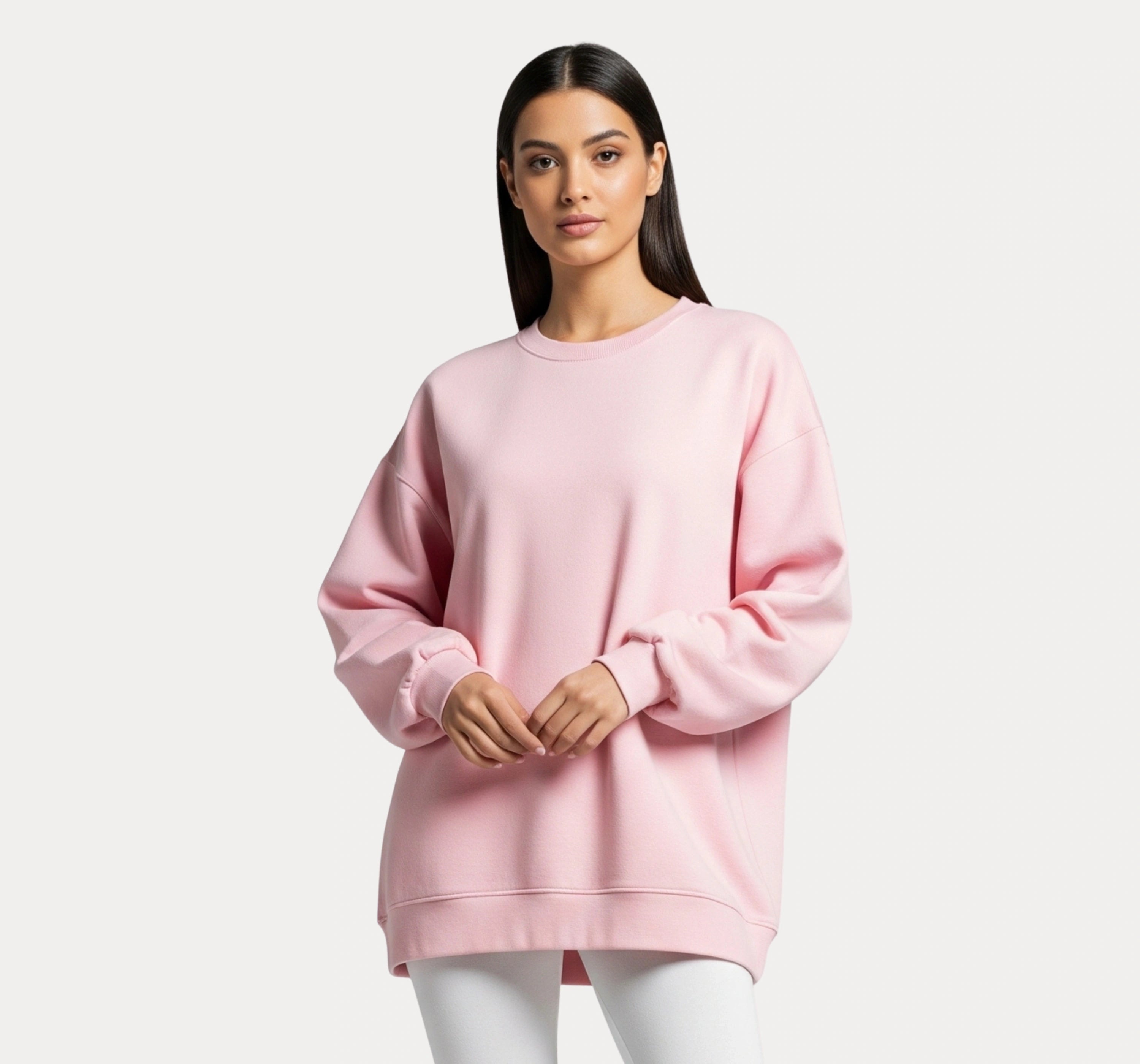 Oversized Pink Sweatshirt