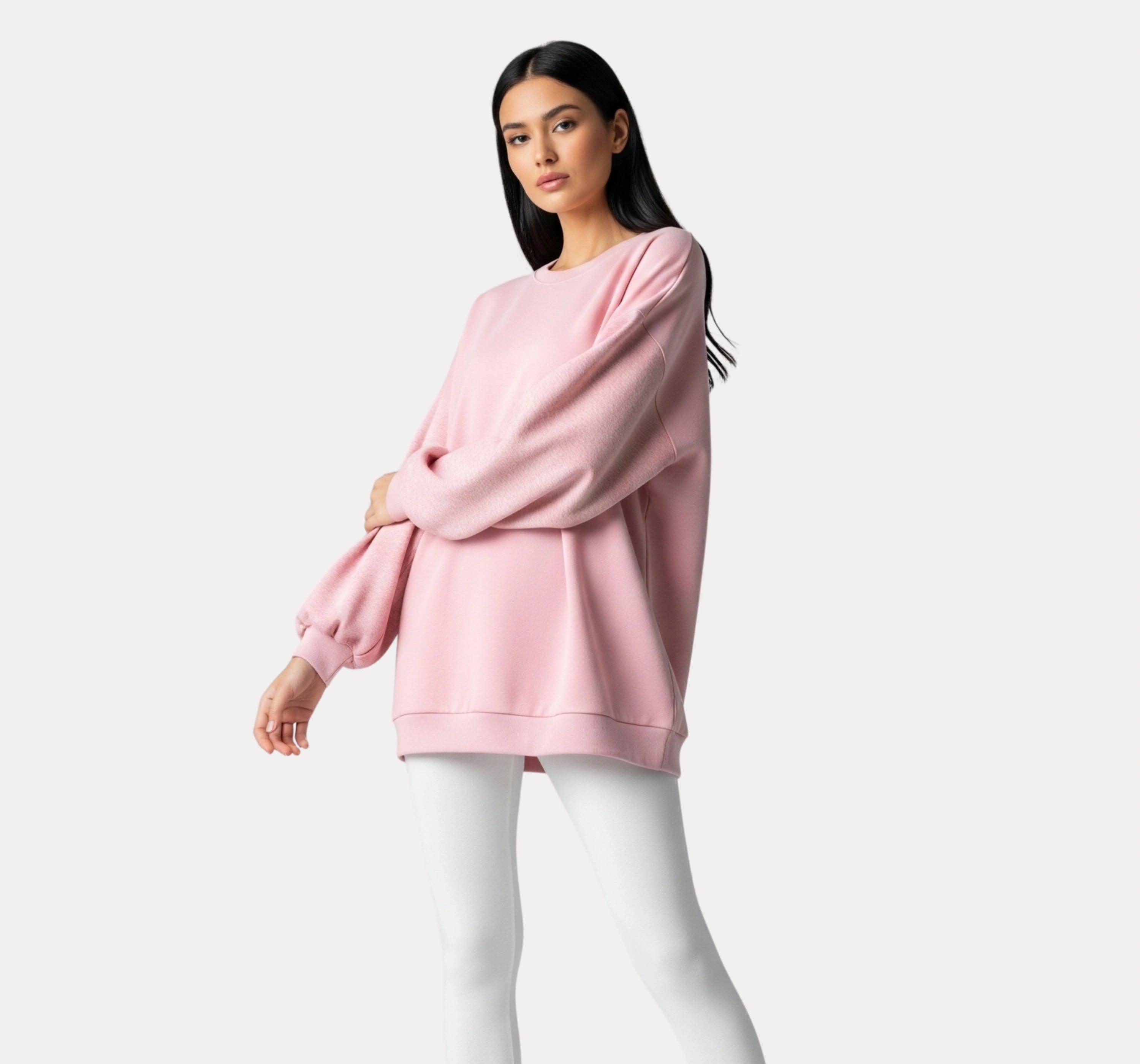 Oversized Pink Sweatshirt