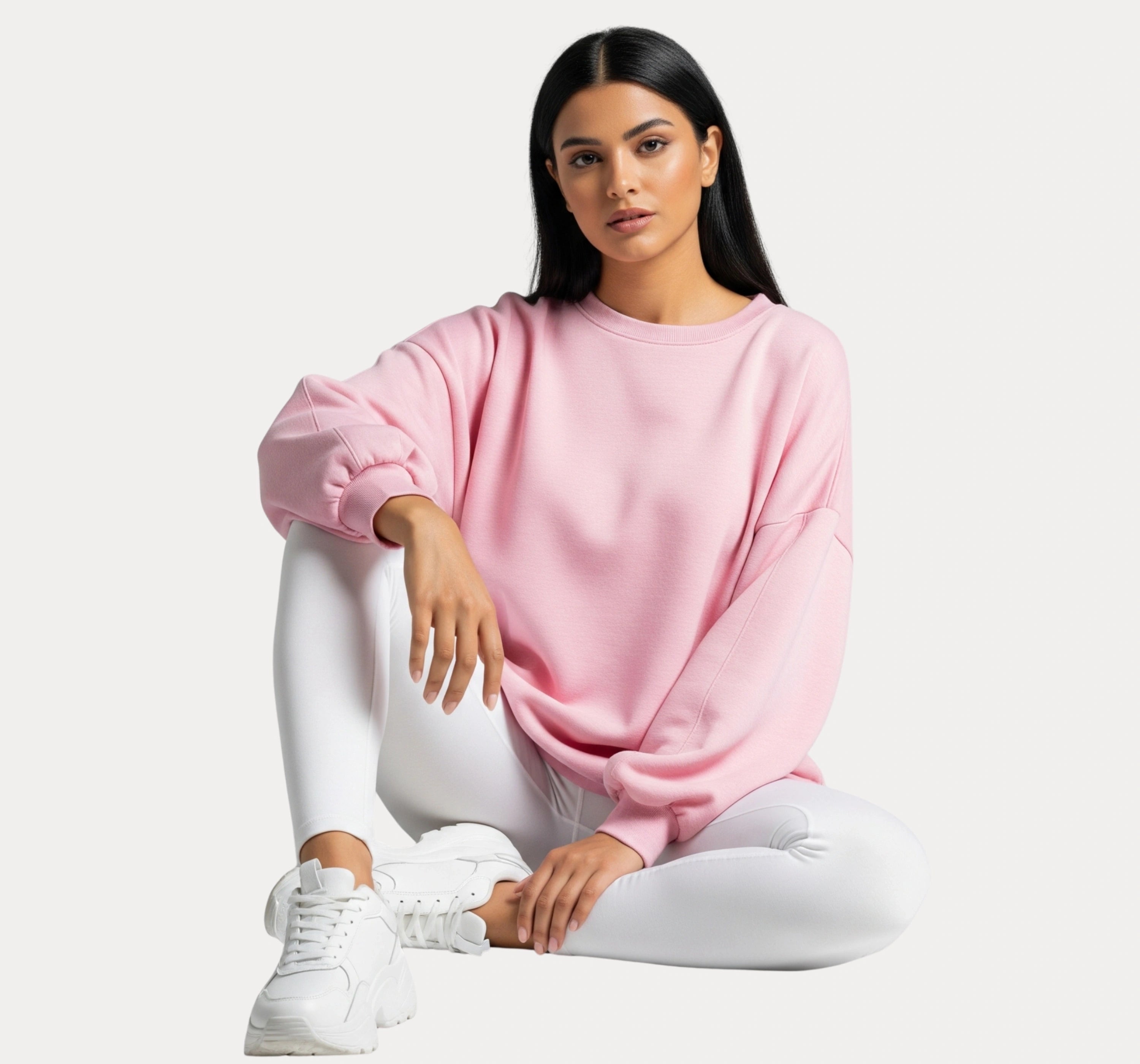 Oversized Pink Sweatshirt