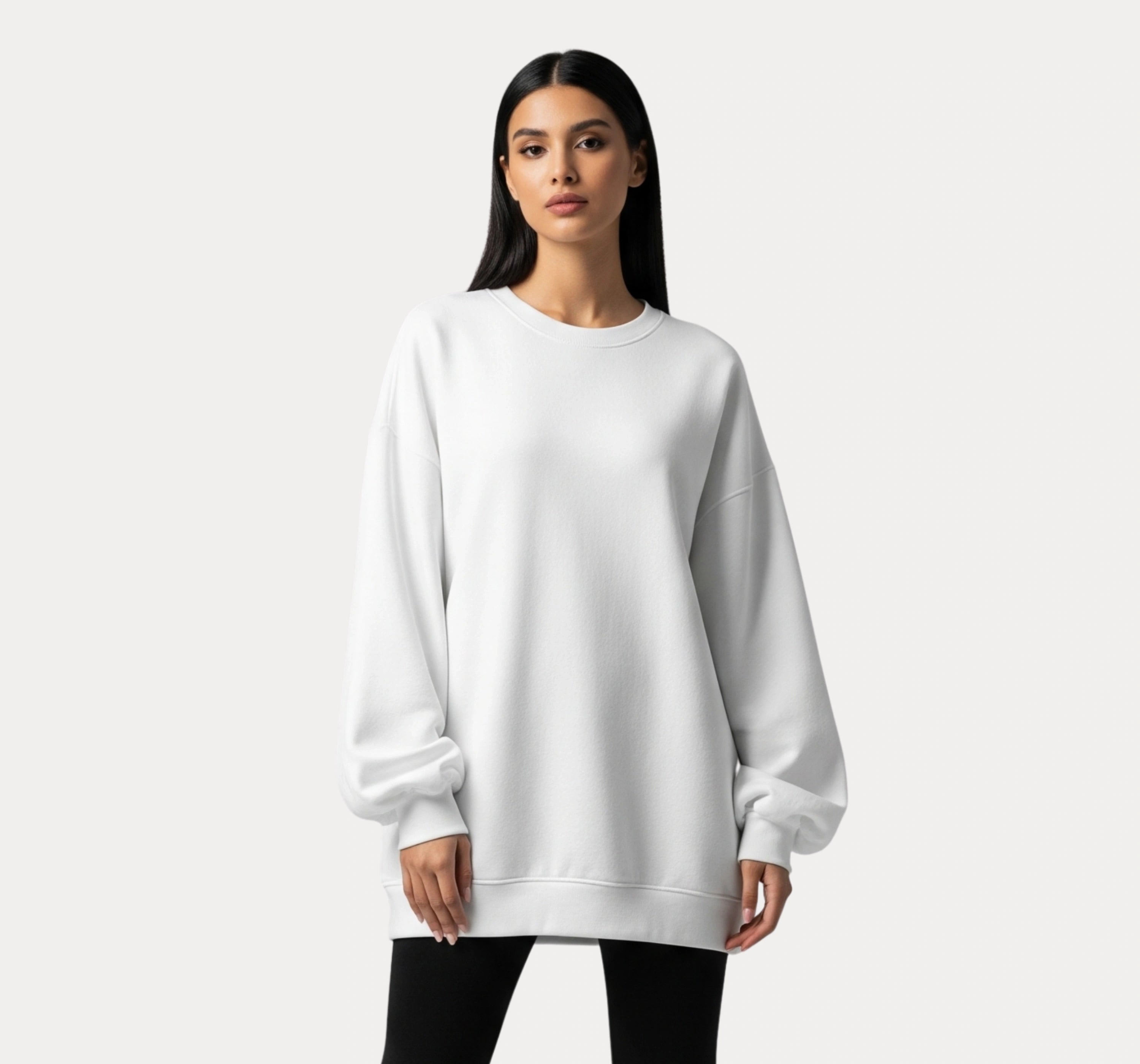 Oversized White Sweatshirt