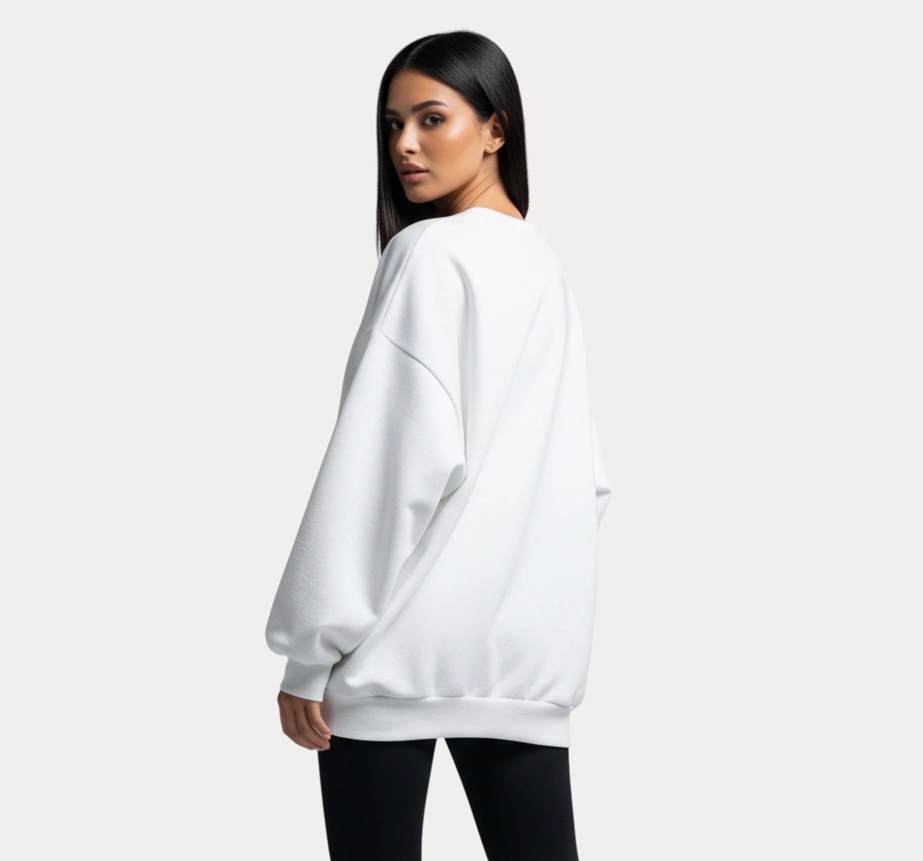 Oversized White Sweatshirt