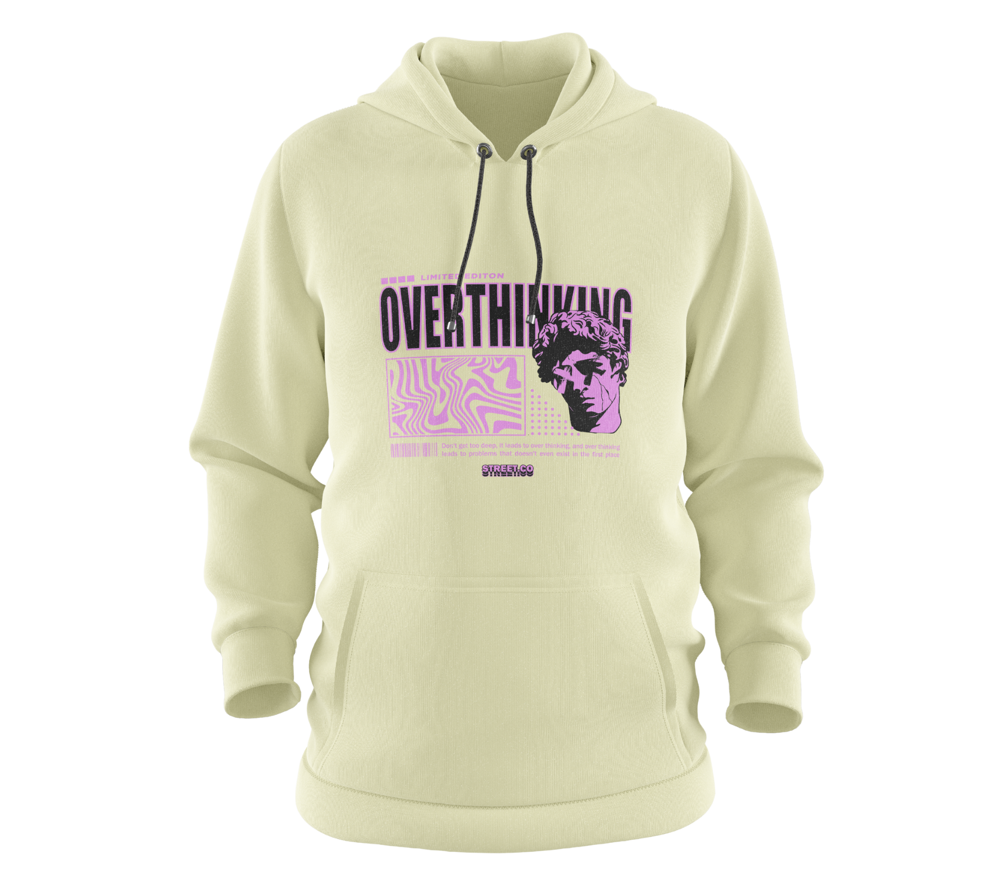 Overthinking Hoodie Black