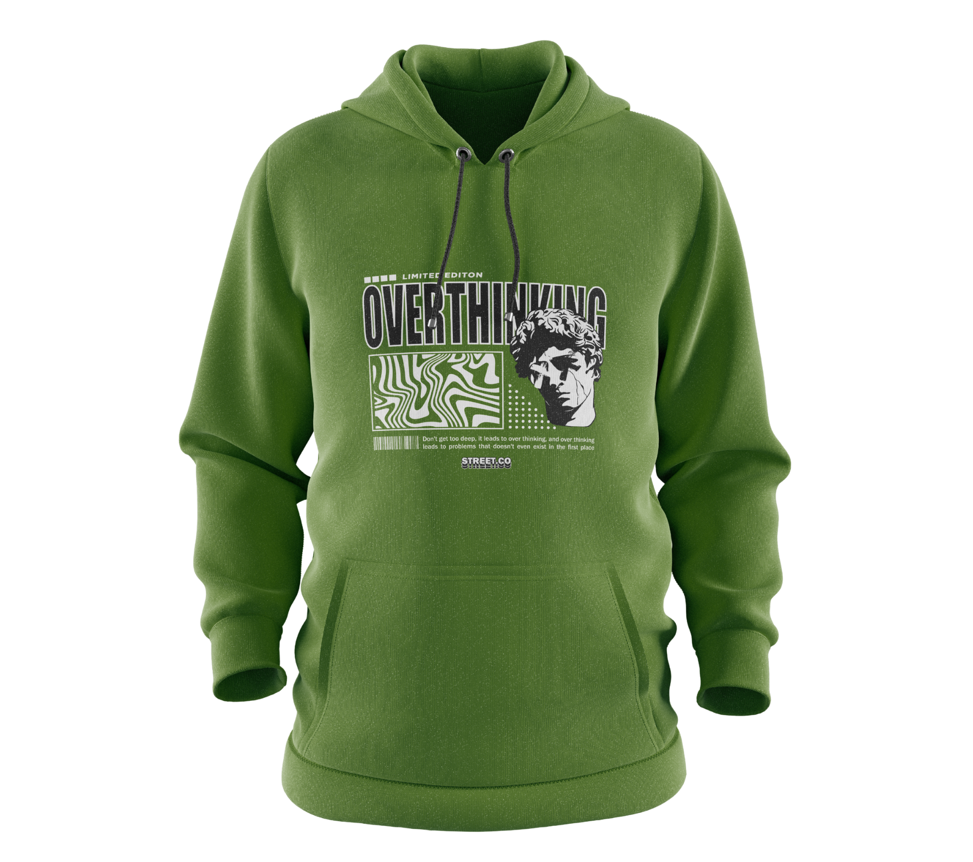 Overthinking Hoodie Black