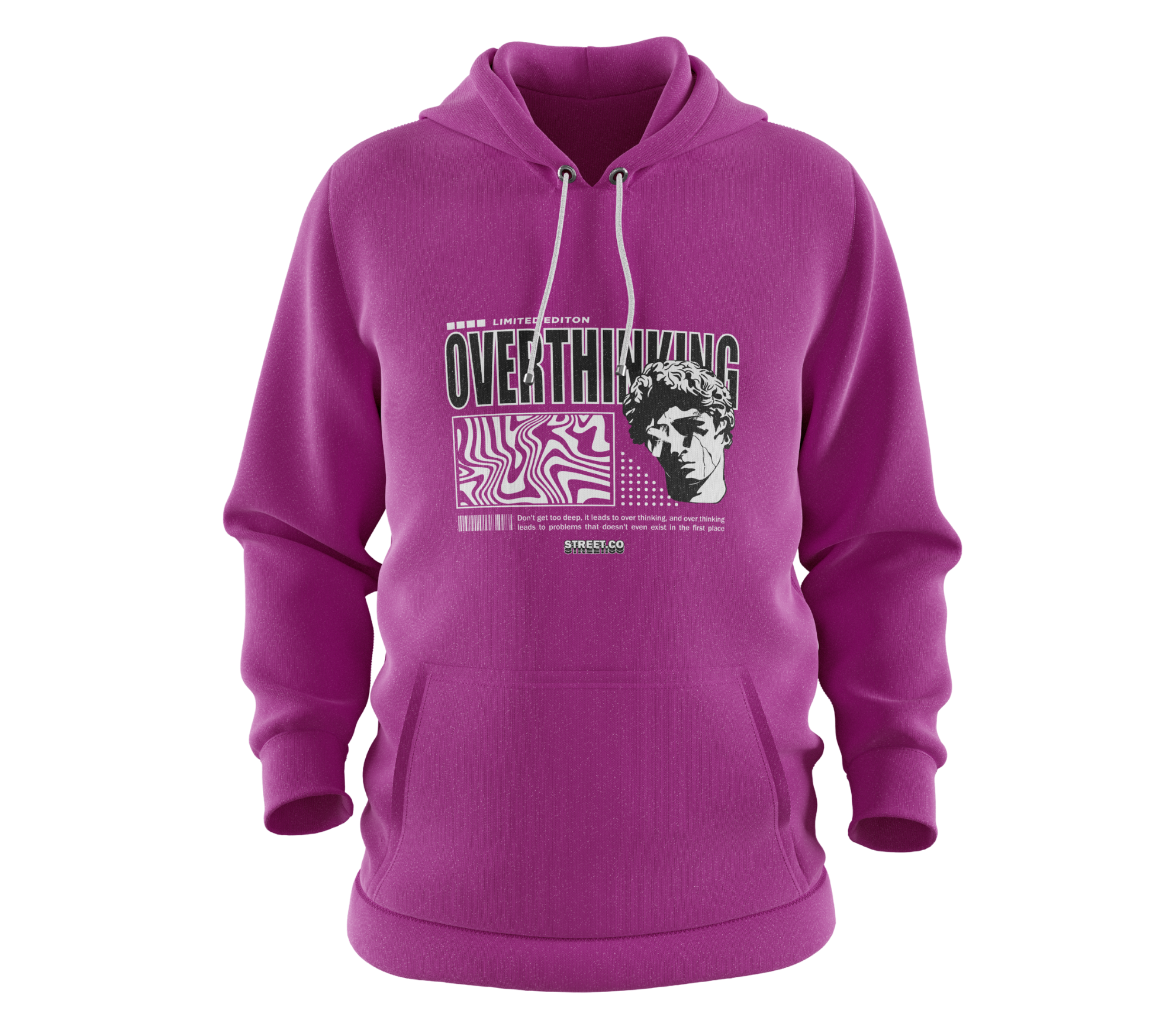 Overthinking Hoodie Black
