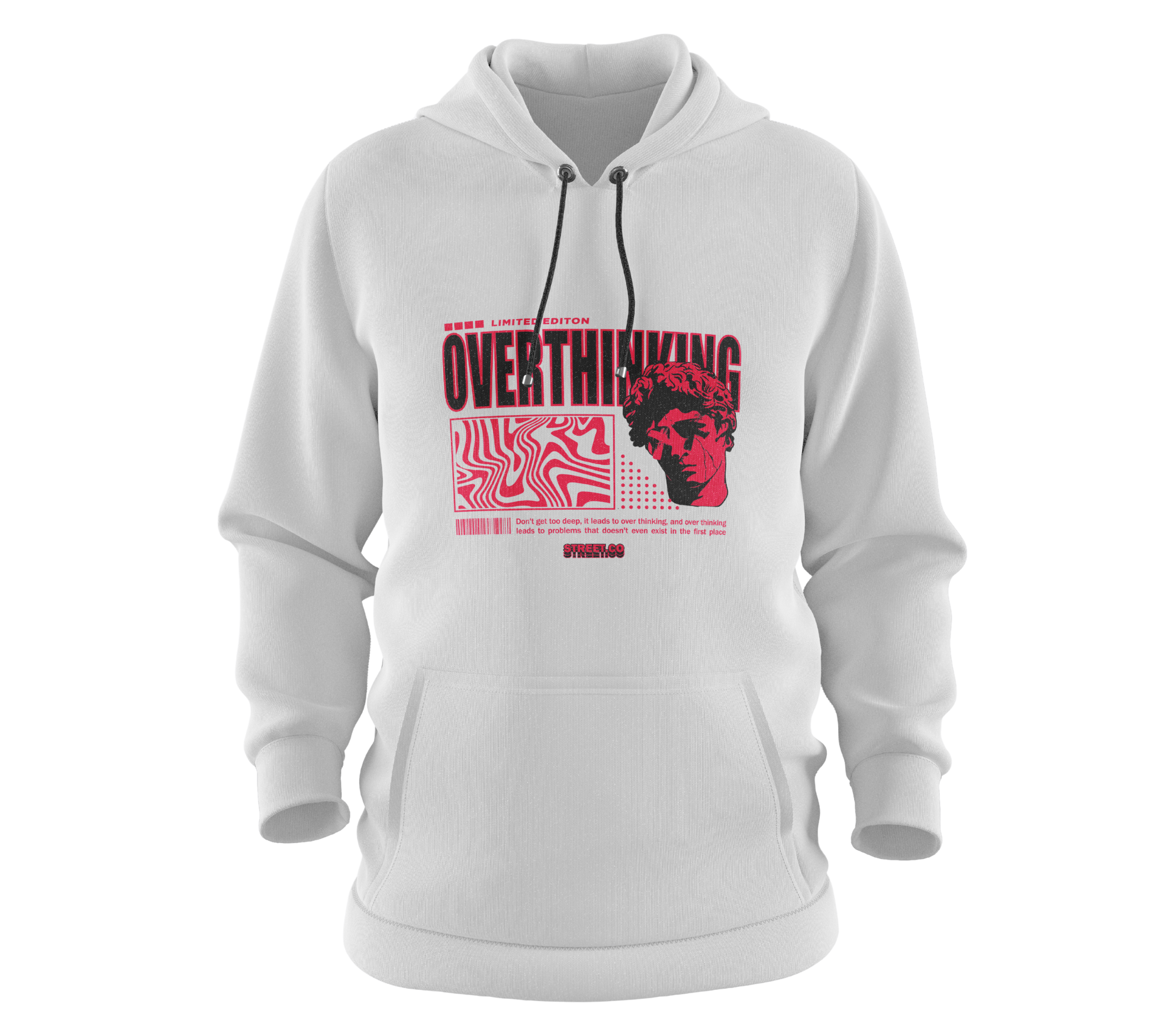 Overthinking Hoodie Black