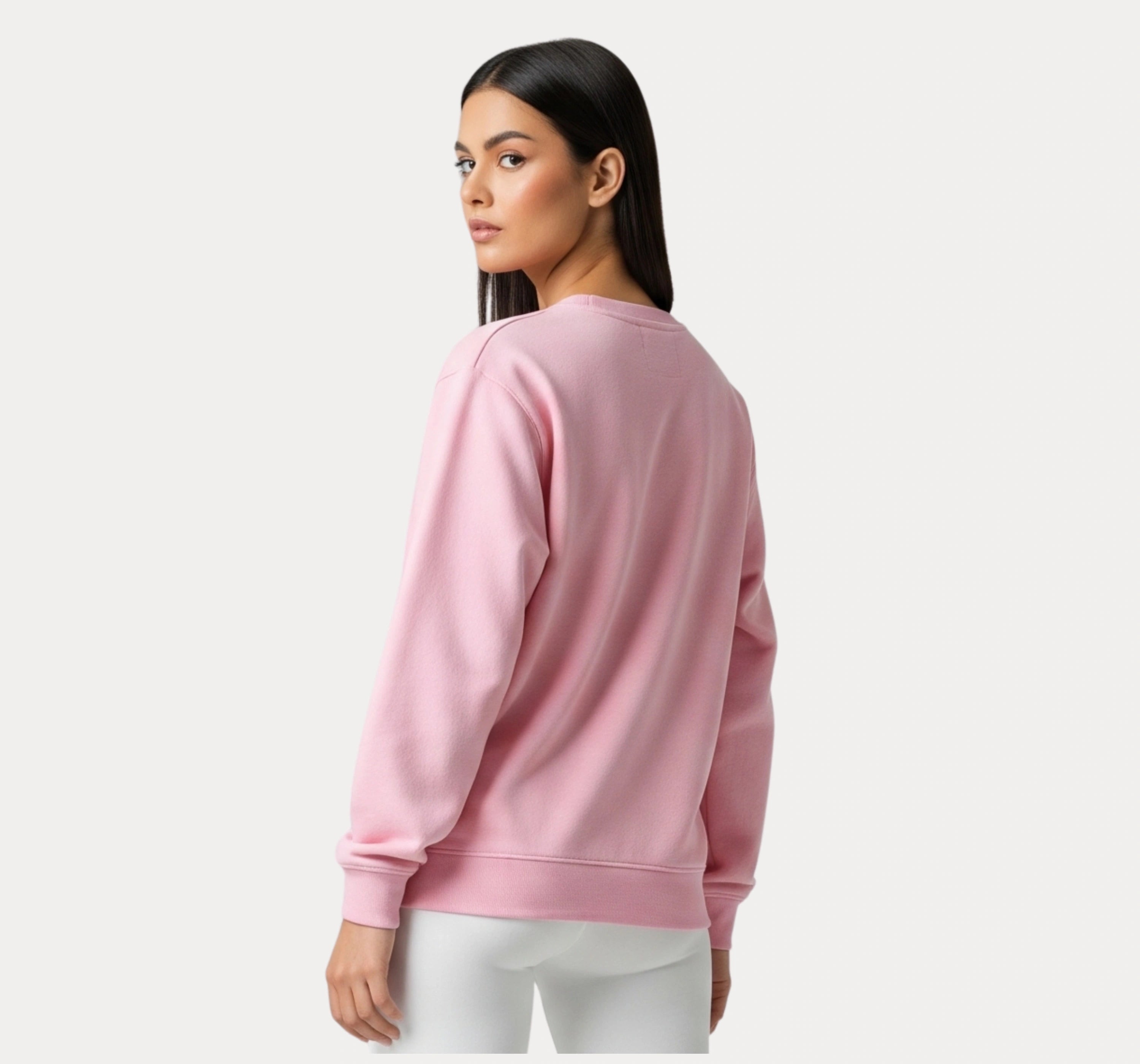 Casual Pink Sweatshirt