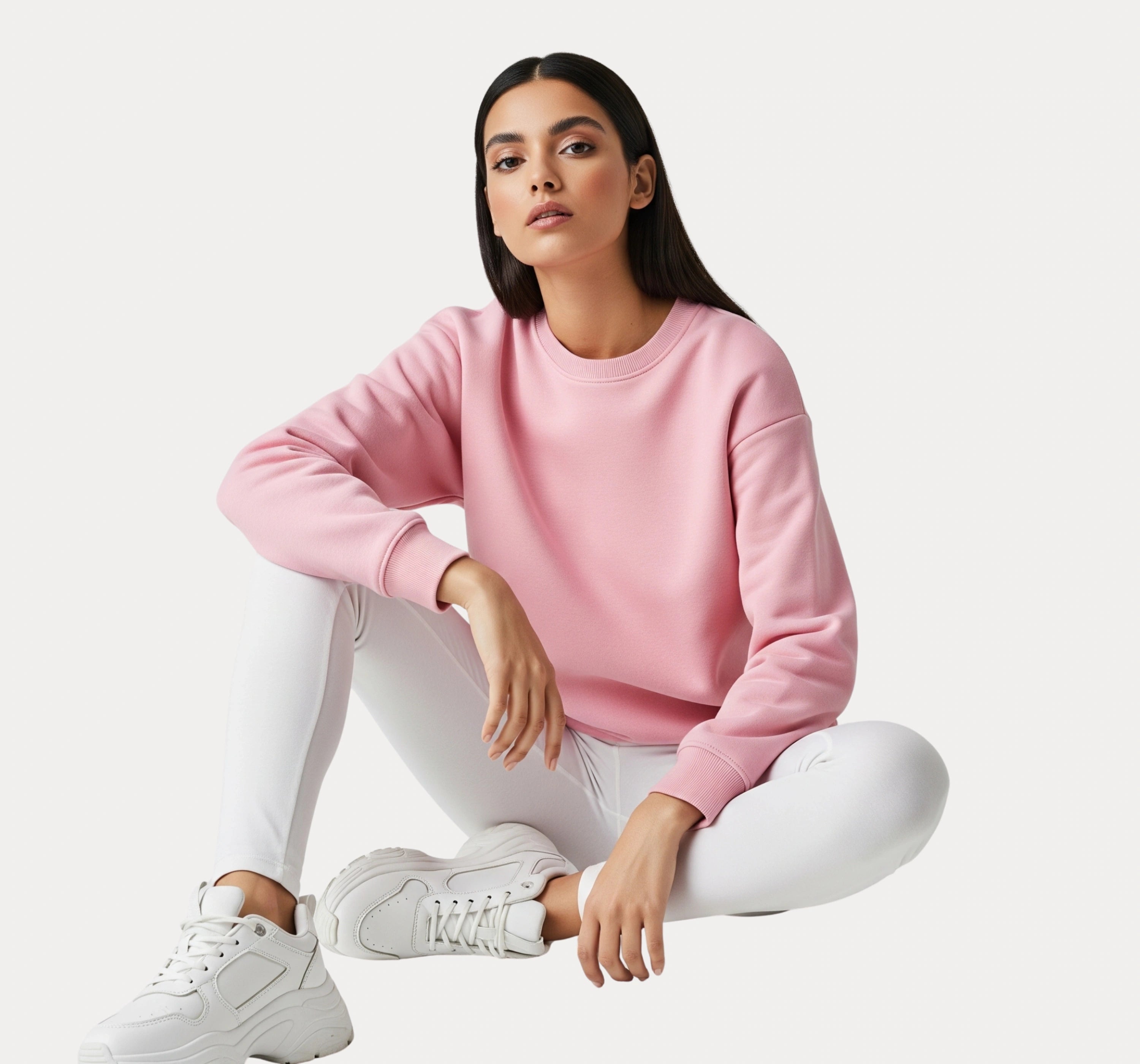 Casual Pink Sweatshirt