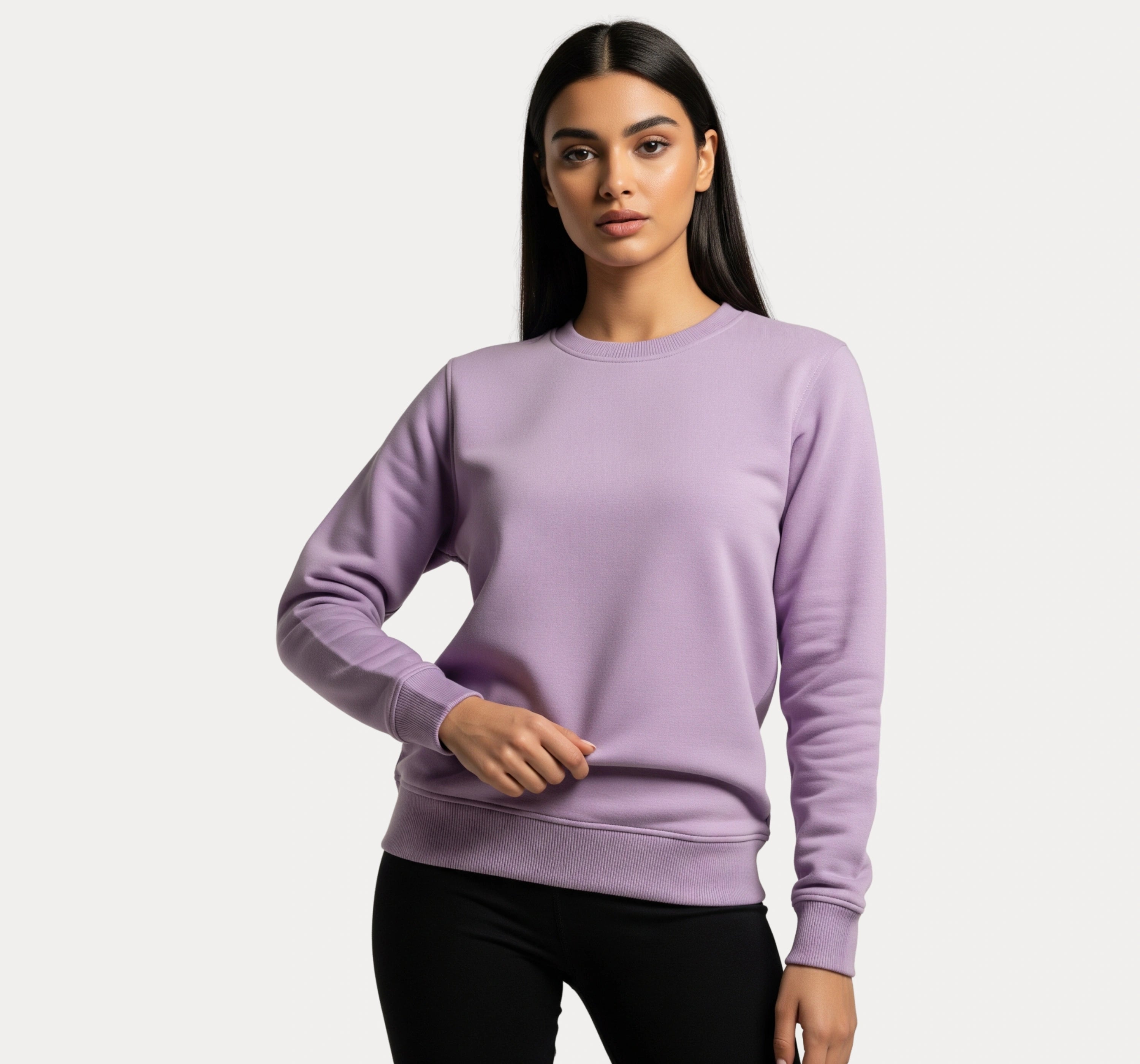 Casual Purple Sweatshirt