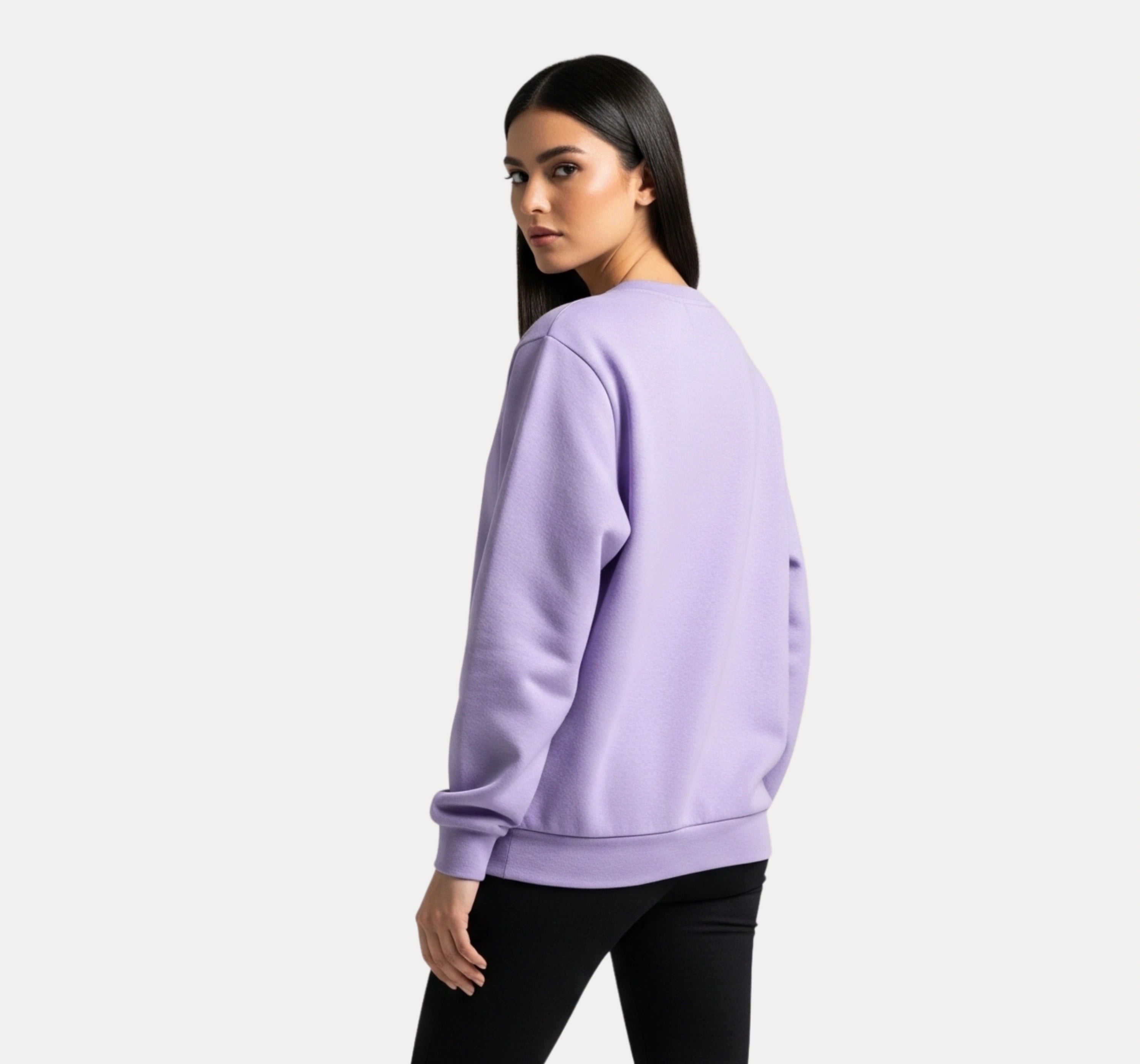 Casual Purple Sweatshirt