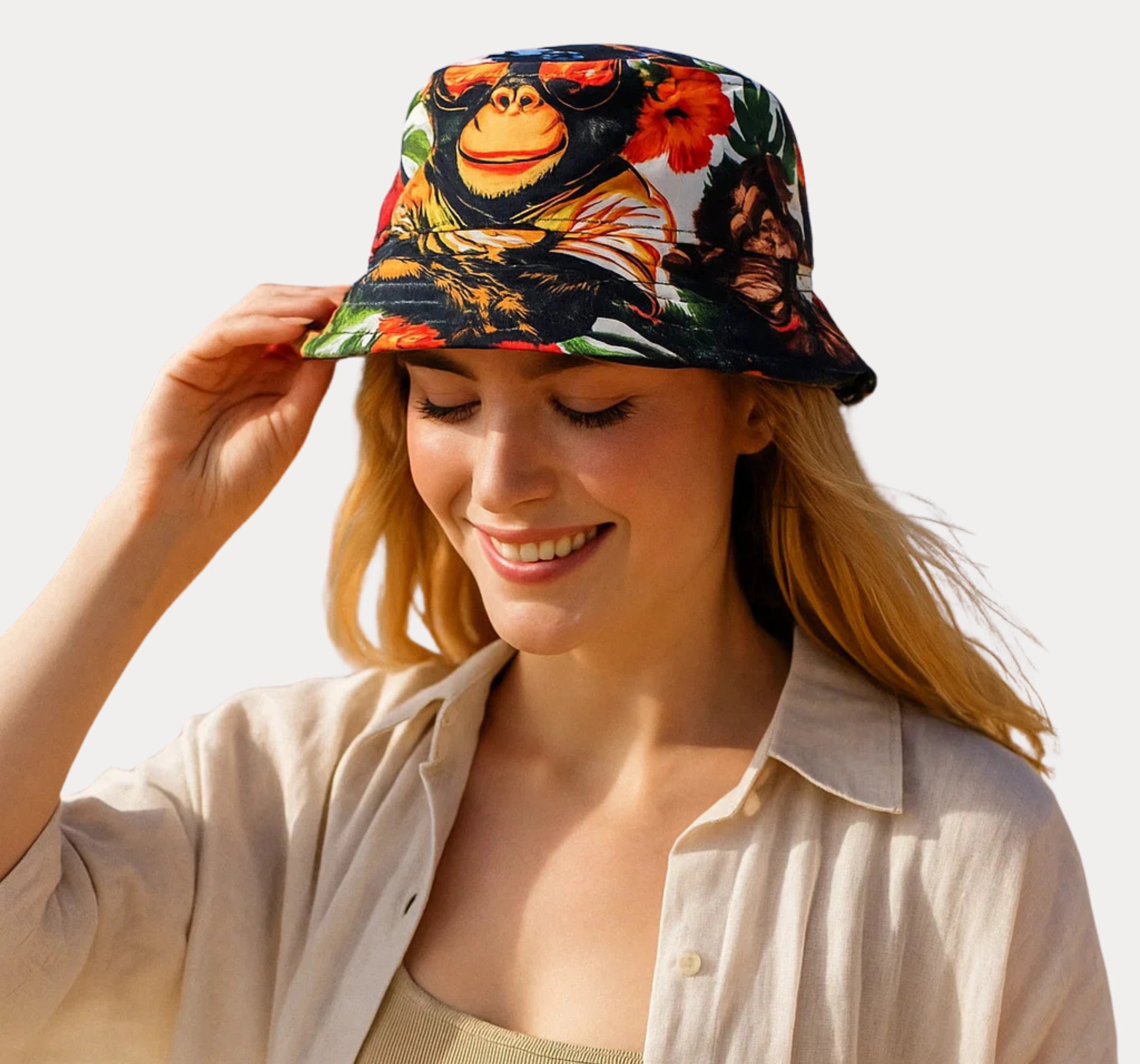 Tropical Monkey Chill Bucket Hat