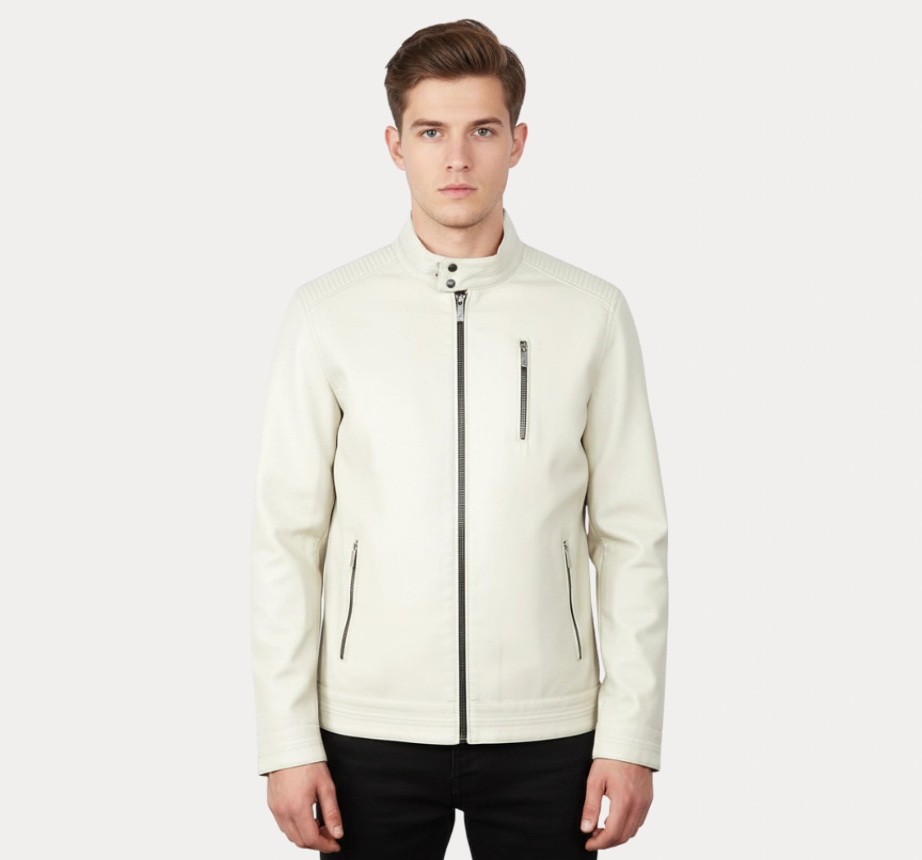 White Leather Jacket