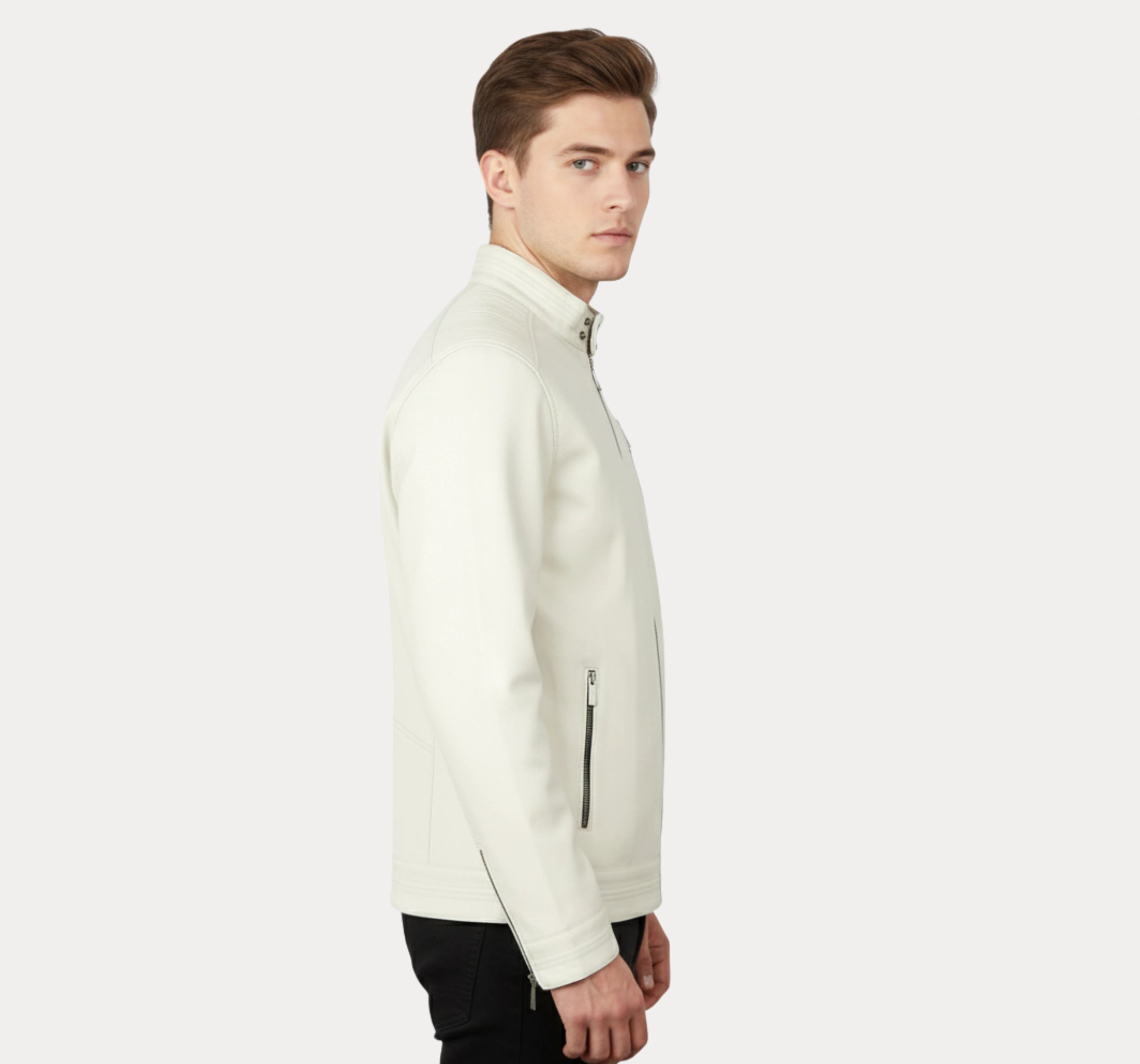 White Leather Jacket