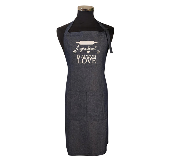 Dark Commercial Kitchen Aprons UK – front view