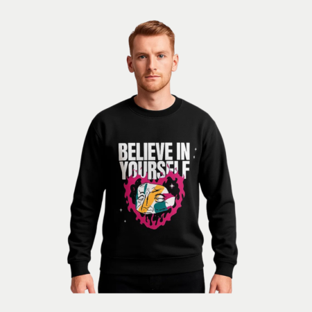 "Believe in Yourself" Men's Graphic Sweatshirt